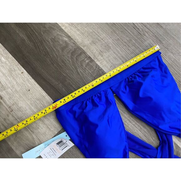 Antonio Melani NWT Blue Bikini Halter “Run With It” Top Swimsuit, Sz 10, MP $58 - Picture 4 of 5
